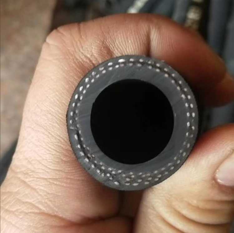 黑色夹布橡胶输水管高压耐高温蒸汽软管耐磨喷沙胶管耐油管123寸4 - 图0