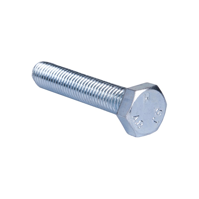 德标DIN933全牙DIN931半牙4.8级镀锌外六角螺栓M612162025304090 - 图1