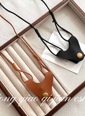 简约时尚PU皮革太阳镜链小仙女