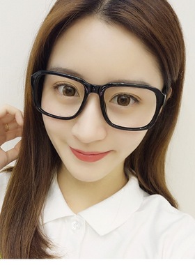 韩版复古圆脸大框眼镜架