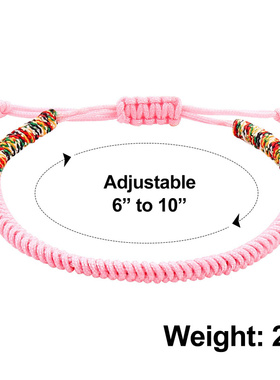 亚马逊爆款红色藏式手绳手链同心