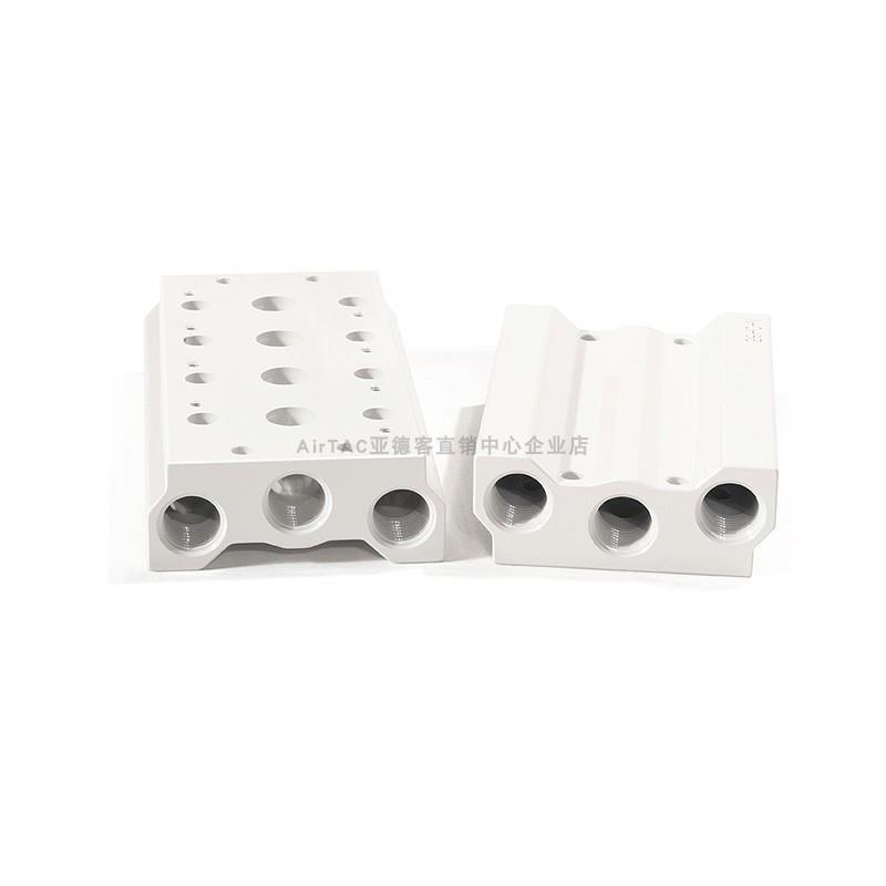 亚德客4V310电磁阀底座阀板汇流板300M-2F/3F/4F/5F/6F/7F/8F/9F - 图3