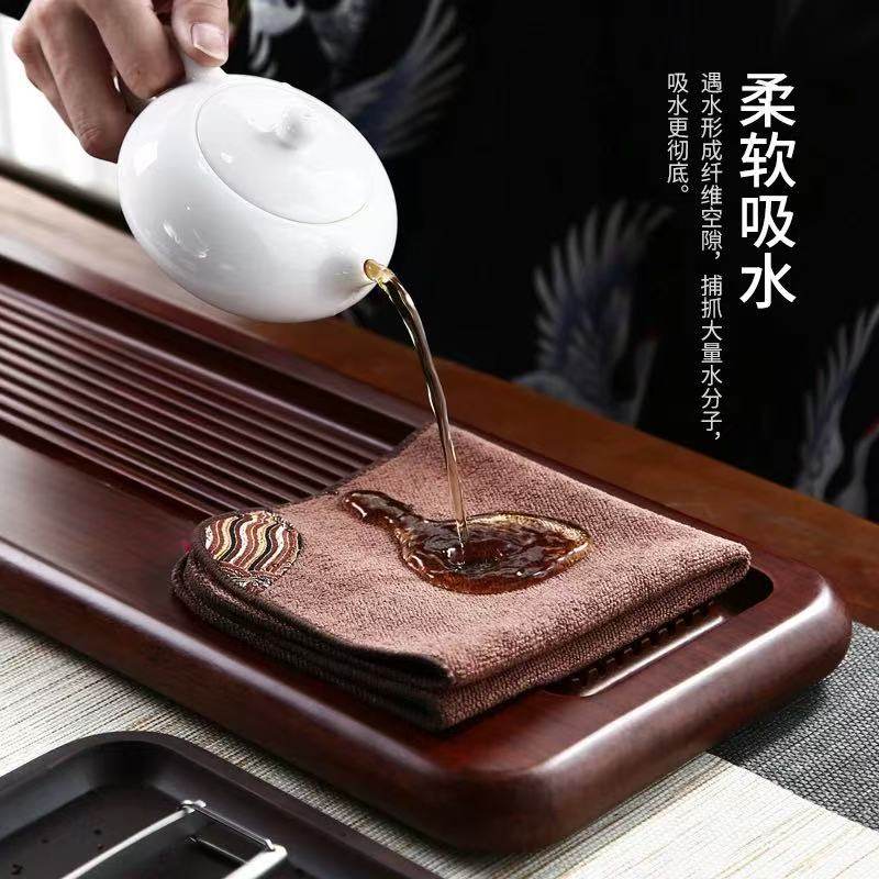 功夫茶巾高档茶布泡茶抹布茶具养壶垫布吸水毛巾禅意茶台茶道配件,淘宝优惠券,粉丝福利购,淘宝优惠卷