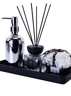 样板房浴室柜洗手台洗漱装托盘香薰饰品民宿公寓软装