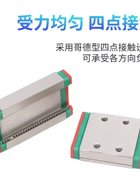 微型直线导轨线轨滑块滑台MGW/MGN 7C 9C 12C 15C/7H 9H 12H 15H