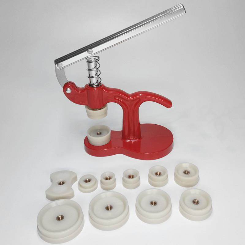 Capping machine, light press, pressure gauge, battery maintenance and replacement, watch tools