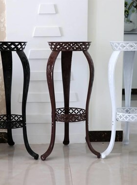 欧式铁艺架加厚多层客厅阳台落地室内绿萝吊兰盆架