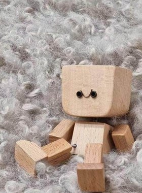 抖木人林木记 车载桌面小物治愈创意爱装饰礼品