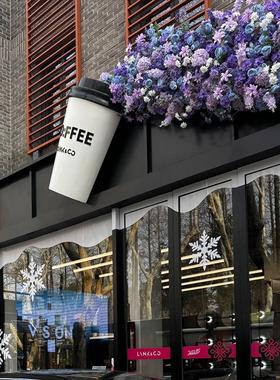 仿真咖啡杯奶茶杯模型网红打卡咖啡店铺门头装饰招牌吸引人大摆件