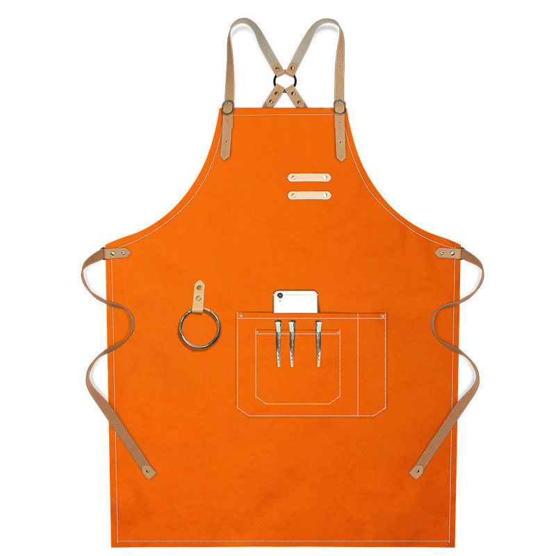 帆布围裙定制美发调酒师咖啡烘焙美甲时尚背带男士牛仔匠人工作服,淘宝优惠券,粉丝福利购,淘宝优惠卷