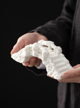 陶瓷微景观盆景沙盘假山摆件复古小桥流水石拱桥盆栽鱼缸造景配件