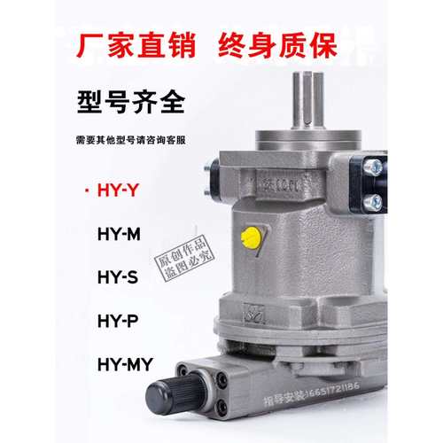 轴向柱塞泵HY80Y-RP 25Y 40Y 10Y 63Y-LP 160Y 250Y-RP恒源油泵 - 图0