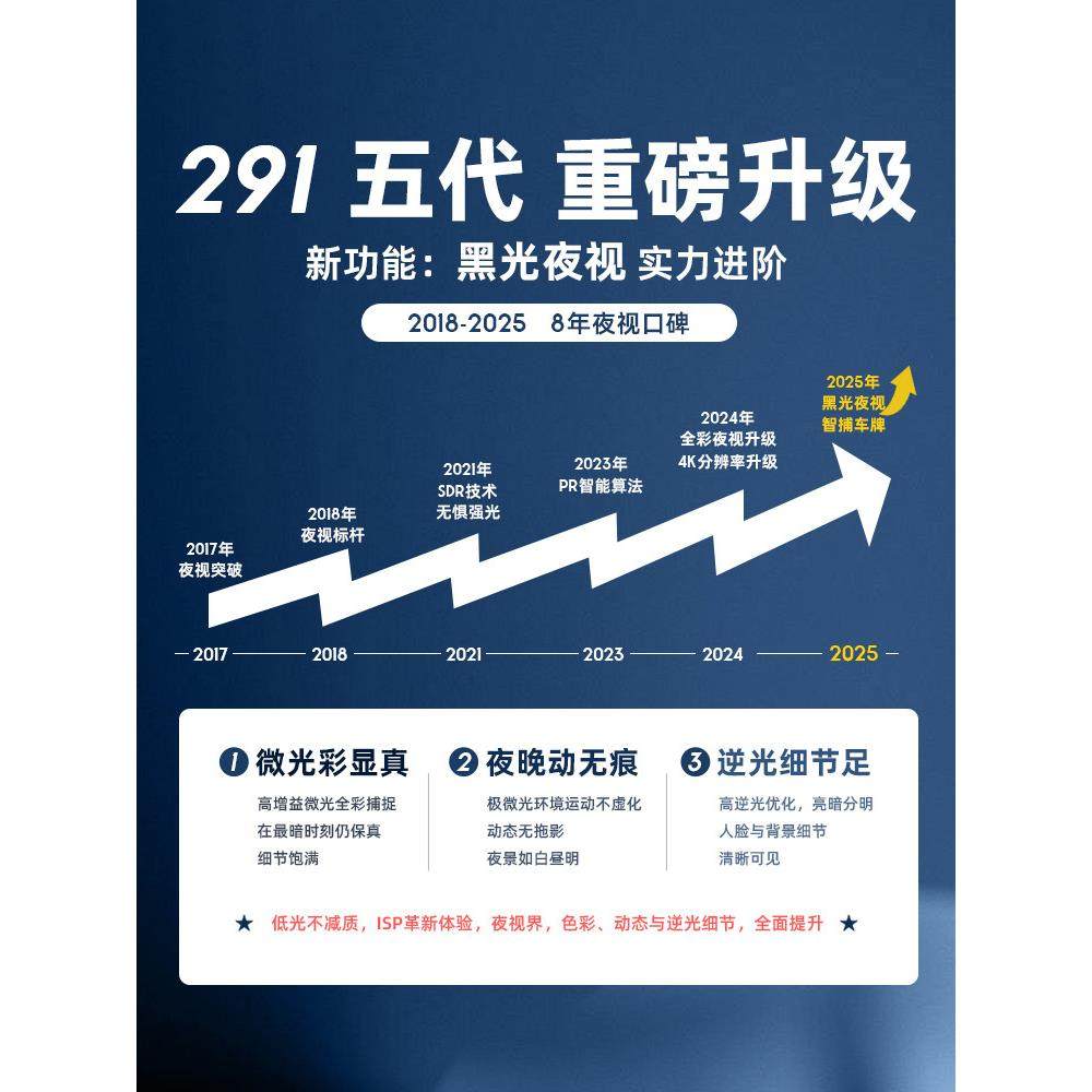 PAPAGO高清汽车载行车记录仪25新款免走线4K前后双摄停车监控N291,淘宝优惠券,粉丝福利购,淘宝优惠卷