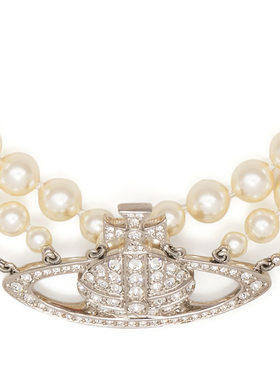 土星三层珍珠项链女款叠戴配饰