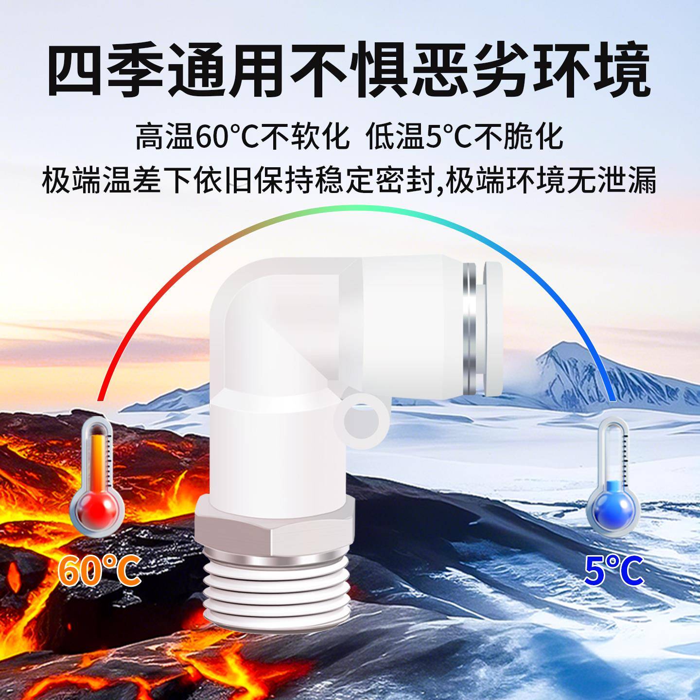 气动气管接头快速快插铜接头带螺纹弯头PL4/6/8/10-M5/01/02/03/4 - 图3