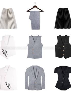 MOON慕空间样板房衣帽间全屋定制展厅衣柜毛毡衣服西装裤裙子道具