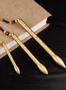 黄铜文昌笔金表标题挂件黄铜笔饰品学生礼品，可以随身携带您的工