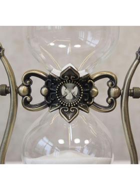 酒柜玄关客厅合金装饰工艺礼品摆饰 美式覆古创意摆件 金属沙漏礼