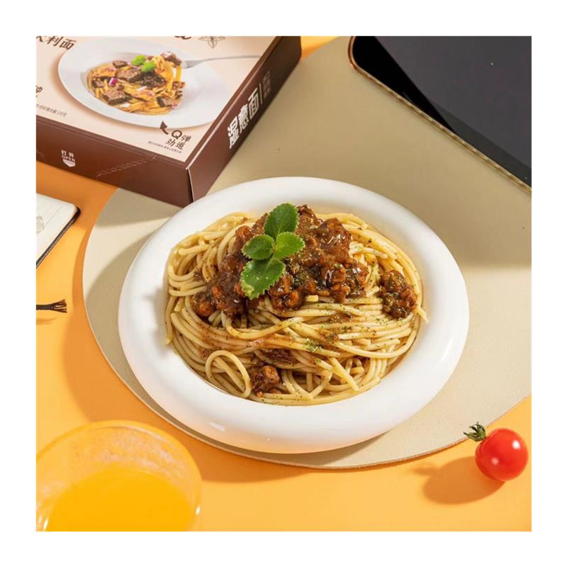 新货湿义大利面番茄肉黑胡椒牛肉意大利面条儿童微波炉速食 - 图3