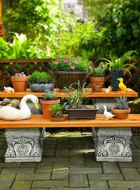 户外庭院花园布置民宿景观花盆架彷石别墅院子装饰造景落地大摆件