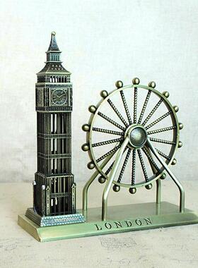 伦敦地标建筑模型伦敦眼大本钟塔桥教堂家具旅游纪念礼品