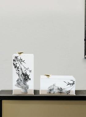 现代客厅假山石摆件办公室样板房亚克力家居客厅书房茶几软装饰品