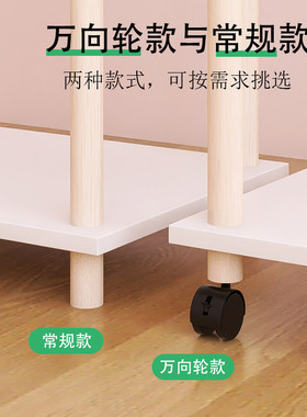 行李箱收纳架子放置旅行箱双层落地置物架存放皮箱可移动实木托架