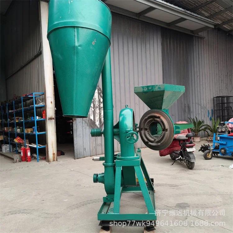 家用玉米齿盘粉碎机电动粮食磨面机高粱精细饲料碎草机 - 图1