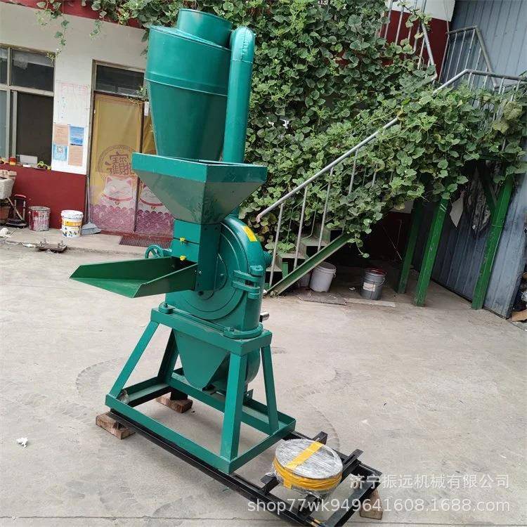 家用玉米齿盘粉碎机电动粮食磨面机高粱精细饲料碎草机 - 图2