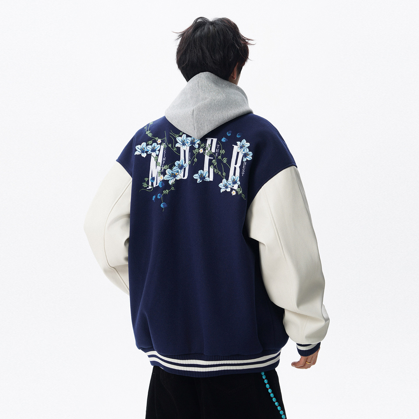 美式复古花卉刺绣夹克男春秋季高街cleanfit百搭情侣棒球服外套潮,淘宝优惠券,粉丝福利购,淘宝优惠卷