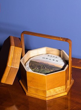 金丝楠木多层可重叠果盘茶叶茶饼收纳盒客厅桌面零食点心收纳盒