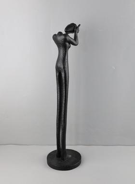 北欧创意抽象艺术人物雕塑树脂摆件客厅卧室玄关酒店软装家居饰品