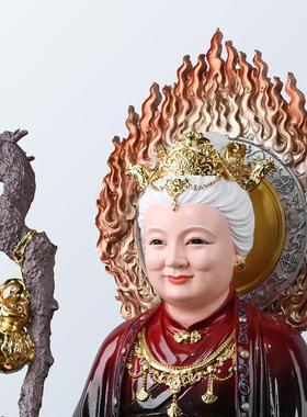 黑老太太神像树脂彩绘东北四大家族坐狐狸黑妈妈像体堂口摆件供奉