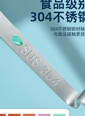 挂壁式曲柄勺304不锈钢汤勺/漏勺套装火锅用防滑勺子多款.4778