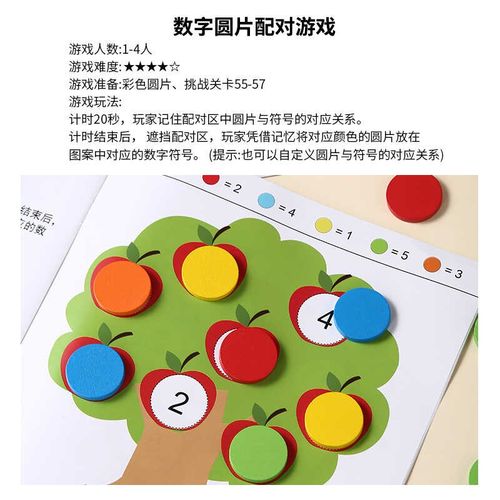 颜色翻转记忆塔游戏儿童数字逻辑思维训练专注力幼儿园益智玩具 - 图2