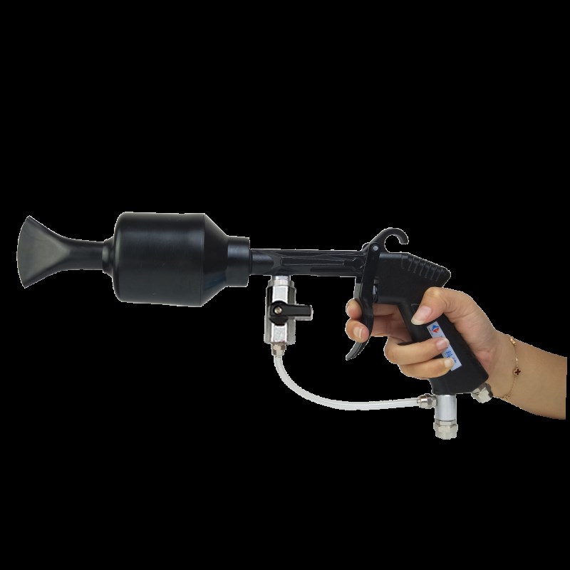 水汽混合泡沫枪洗车泡沫枪一体式打泡沫洗车工具双管鼓专用泡沫枪 - 图2