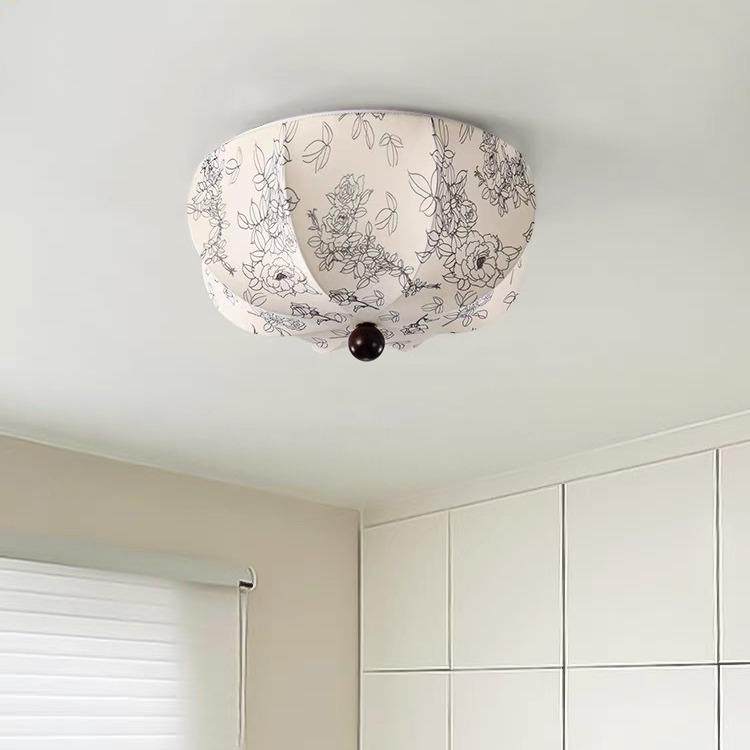 2024新款新中式复古风布艺吸顶灯卧室灯主卧灯房间灯餐厅书房灯,淘宝优惠券,粉丝福利购,淘宝优惠卷