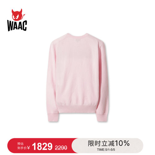 WAAC小恶魔官方秋冬女士高尔夫服装Sweater毛衣套头衫卫衣 - 图0