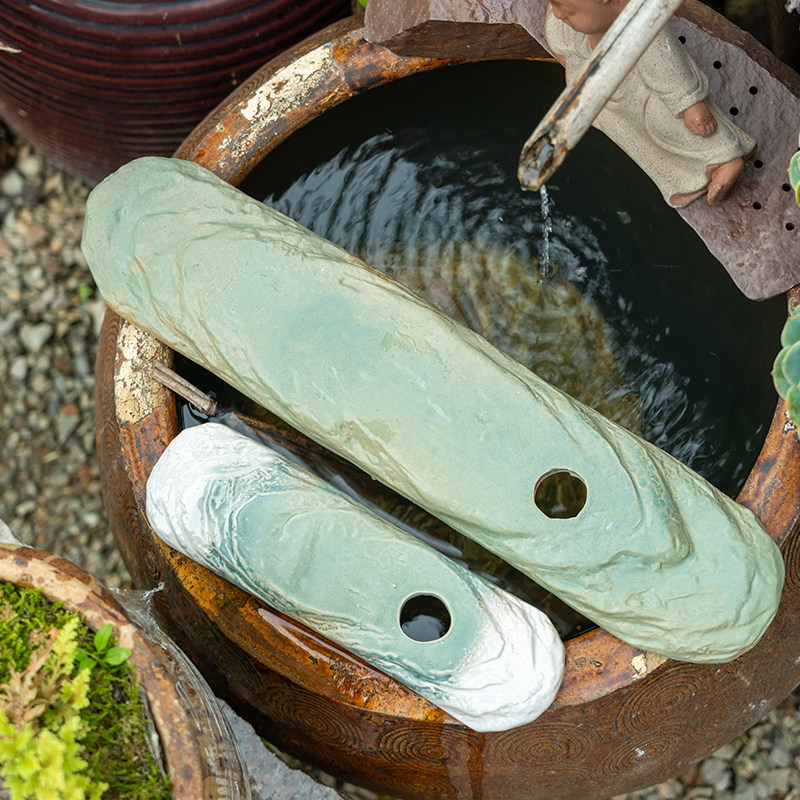 Flow plate ecological tank ancient fish farming support plate ceramic
