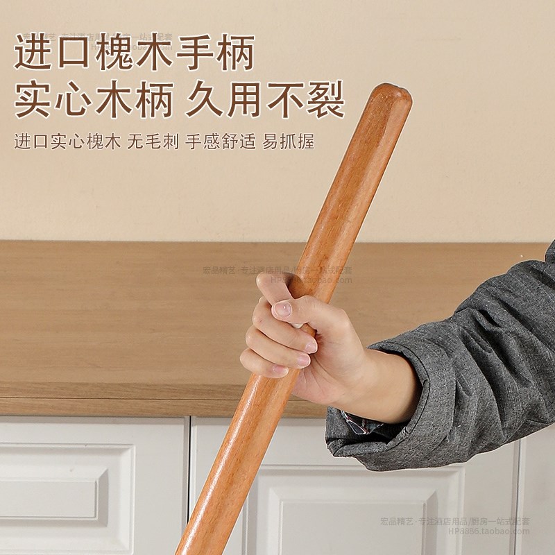 不锈钢加长e水瓢水勺水舀子商用厨房长柄水壳水勺起菜打菜勺大汤 - 图2