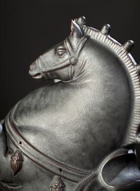 王顺生肖陶瓷唐马摆件小号招财客厅玄关酒柜桌面W装饰品办公桌