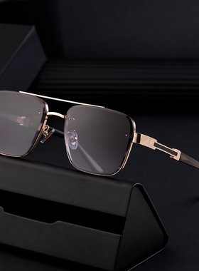 2025复古眼镜男开车墨镜方框高级感男士防晒太阳镜高端sunglasses