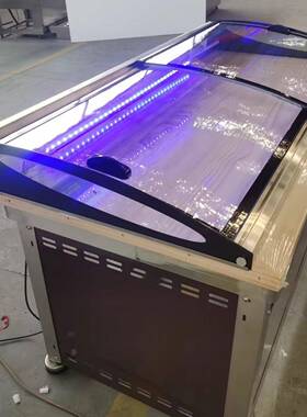 防尘罩商用玻璃罩餐饮弧形玻璃夜市摊带灯玻璃罩凉菜柜展示柜摆摊