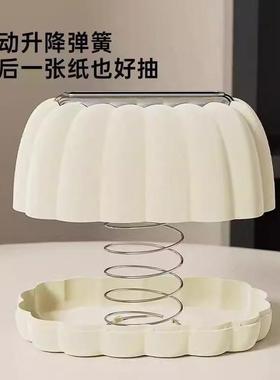 纸巾盒客厅高档轻奢抽纸盒家用茶几摆件创意纸抽盒车载车内高级感