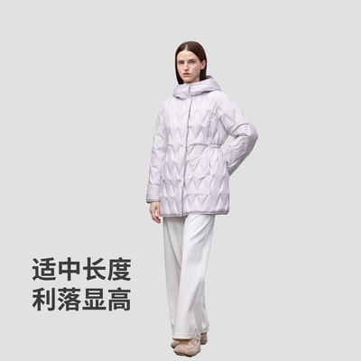 BINJORA冰洁轻薄中长款羽绒服女
