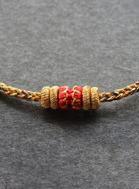 结福记十二生肖八大守护神本命年手工编织红绳手链民族风手绳男女