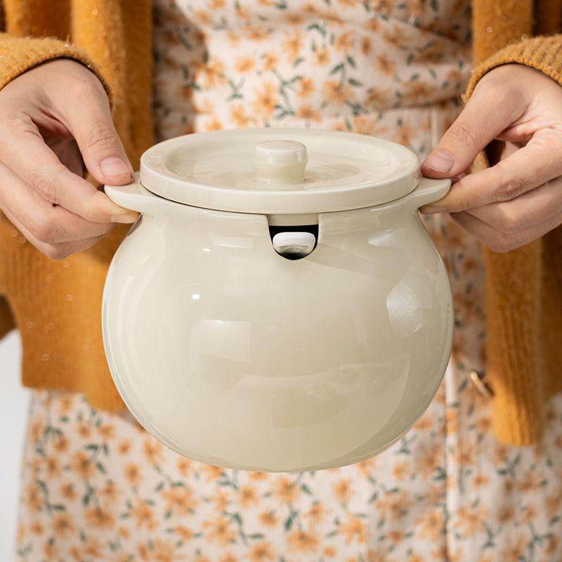 奶油大号陶瓷家用猪油罐耐高温油带盖大容量辣椒罐子厨房储油罐,淘宝优惠券,粉丝福利购,淘宝优惠卷