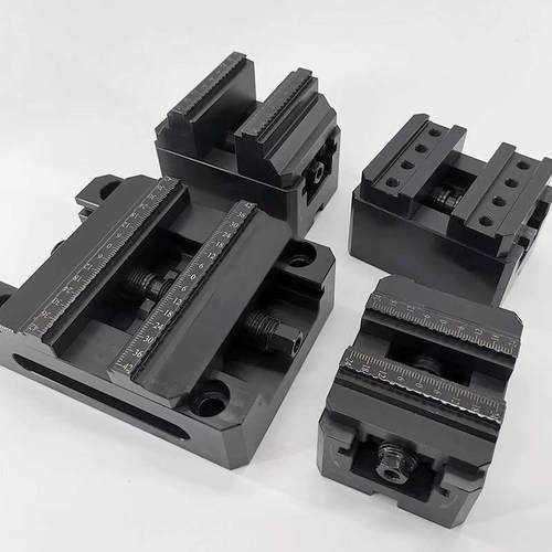 CNC四轴五轴夹具D/D快换高精度同心平口钳零点定位自定心虎钳 - 图2