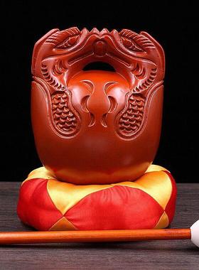 【当日交货】木鱼实木乐器打击乐器老式樟木原木大型木鱼