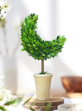 创意手工桌面摆件家居装饰品客厅室内绿植情人节月亮树礼物